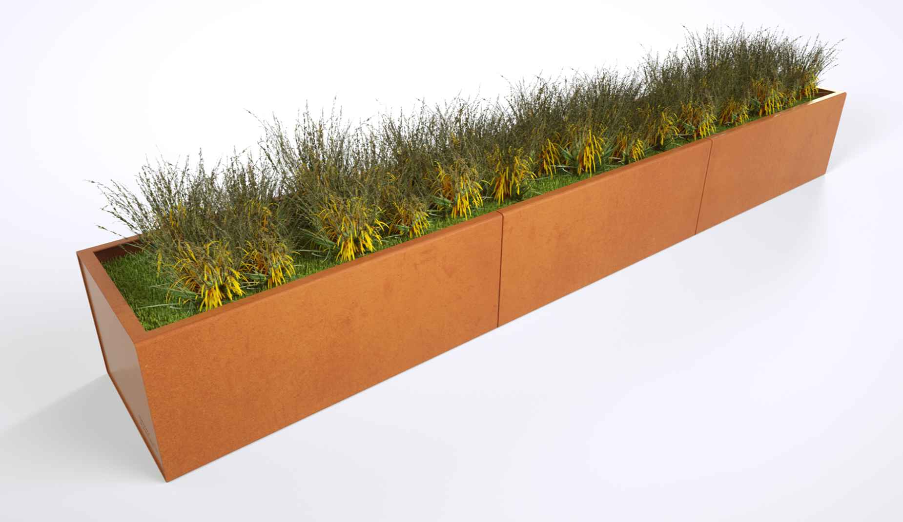 Rakt Planter in steel Factory Furniture