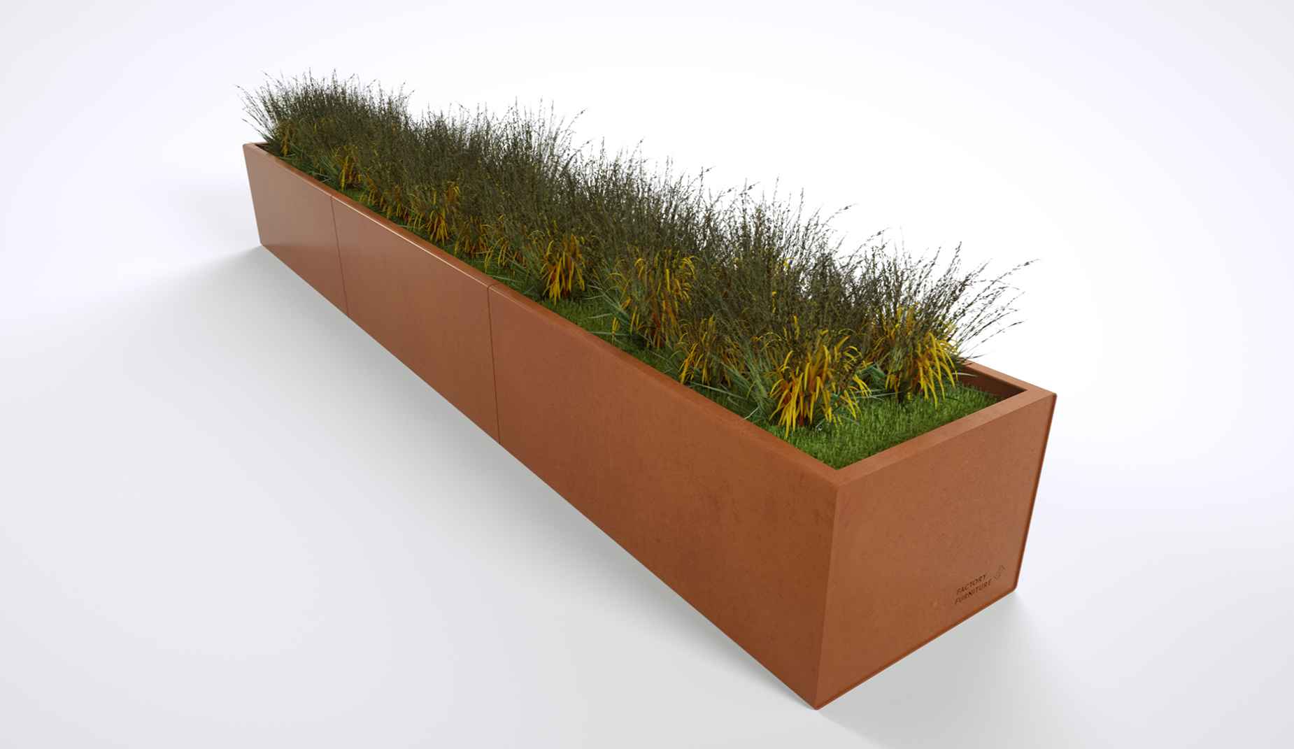 Rakt Planter in steel Factory Furniture