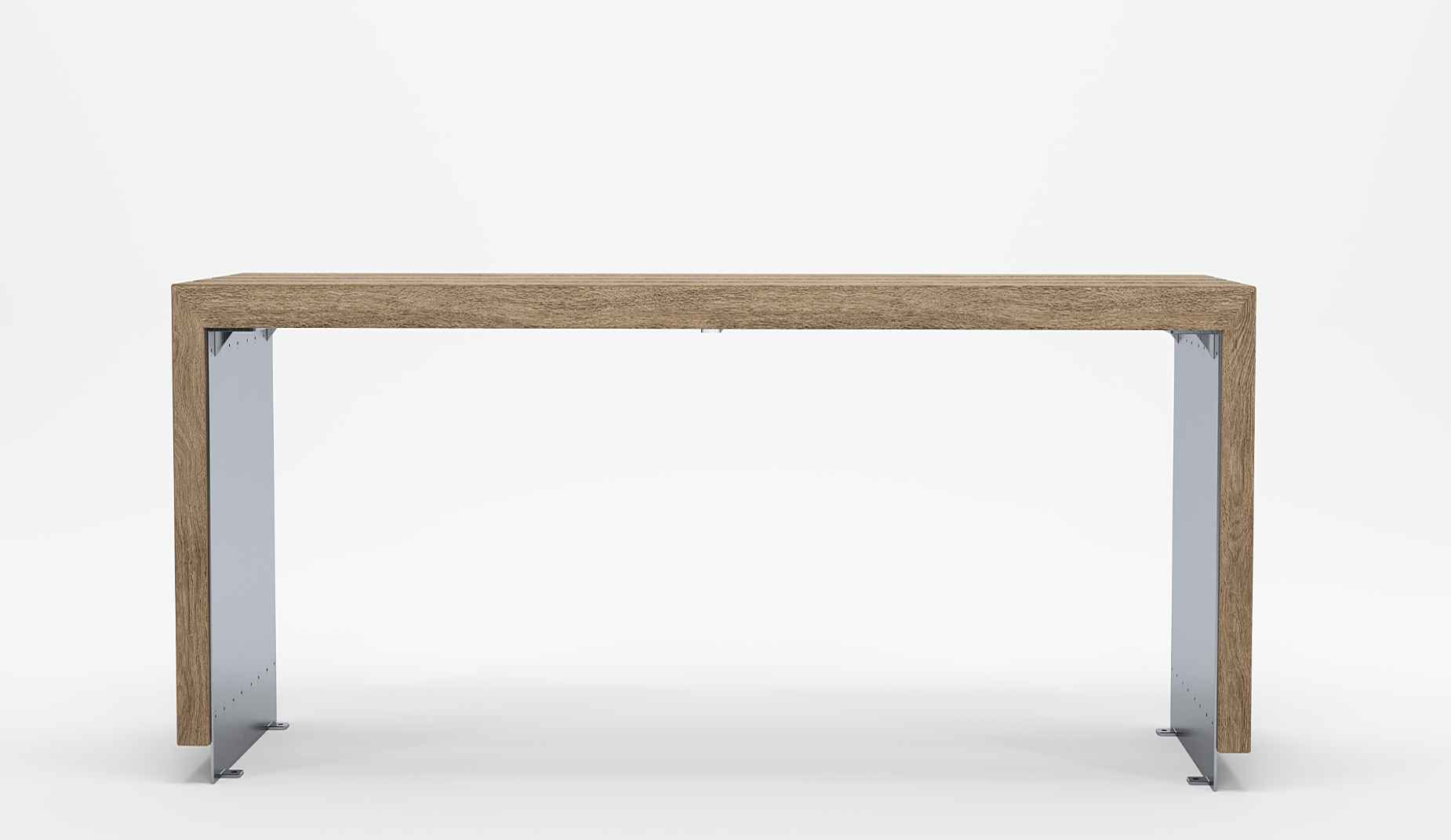 Bloc table in hardwood Factory Furniture