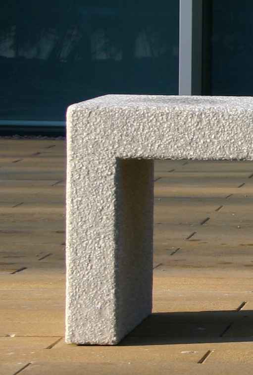 Bloc bench in concrete Factory Furniture