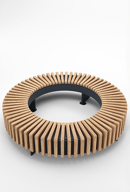 Noot bench in hardwood Factory Furniture