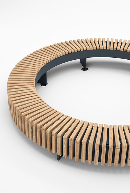 Noot bench in hardwood Factory Furniture