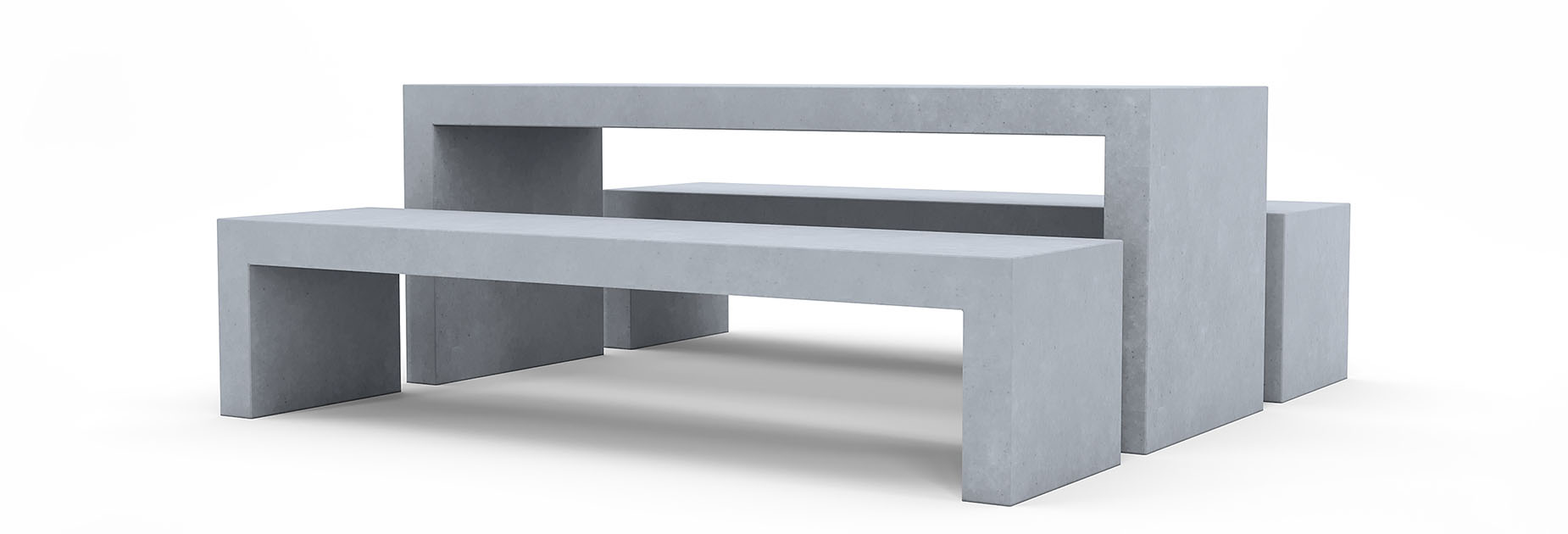 BLOC Concrete Table table in concrete Factory Furniture