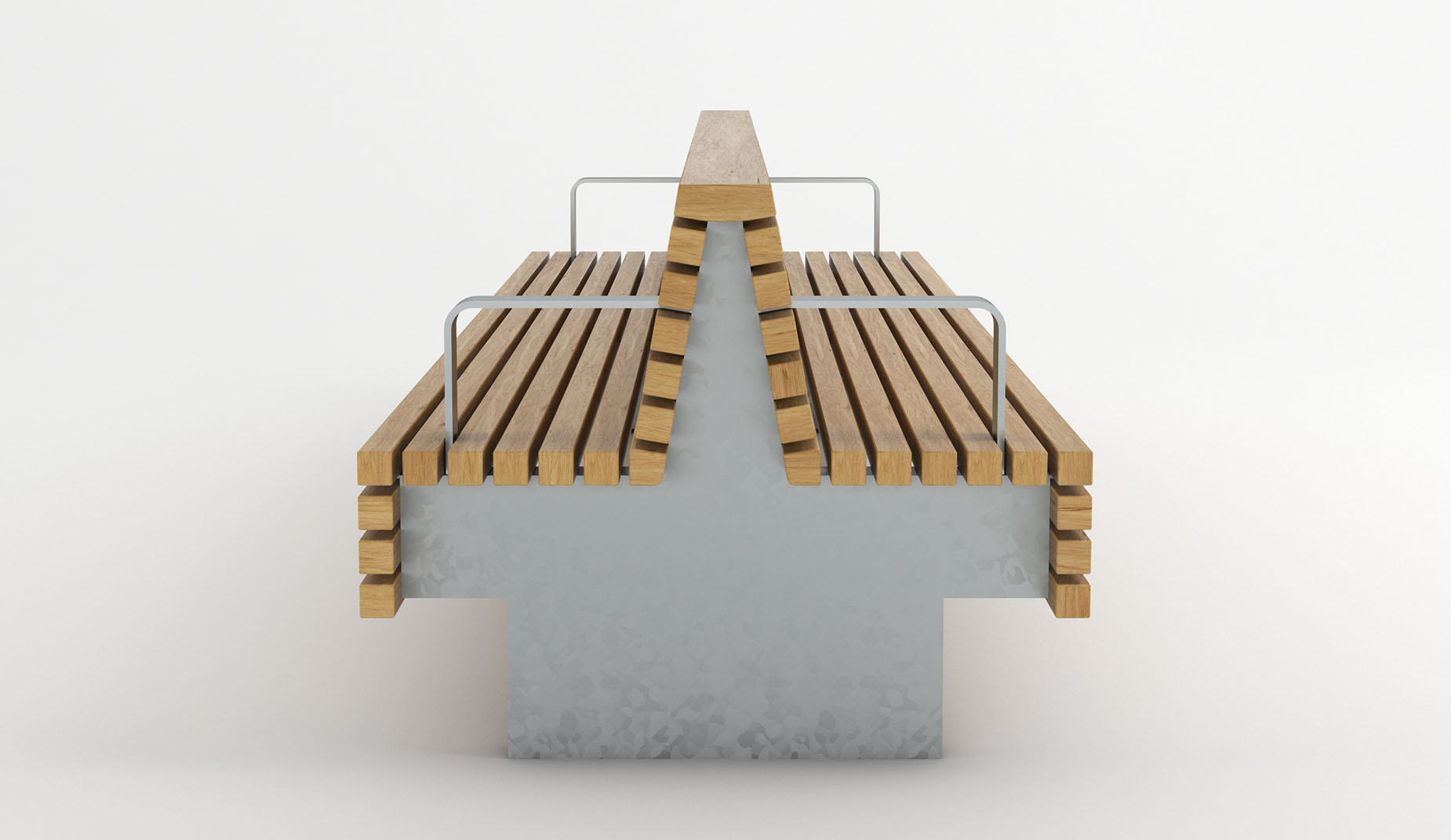 TORD Double Seat in hardwood Factory Furniture
