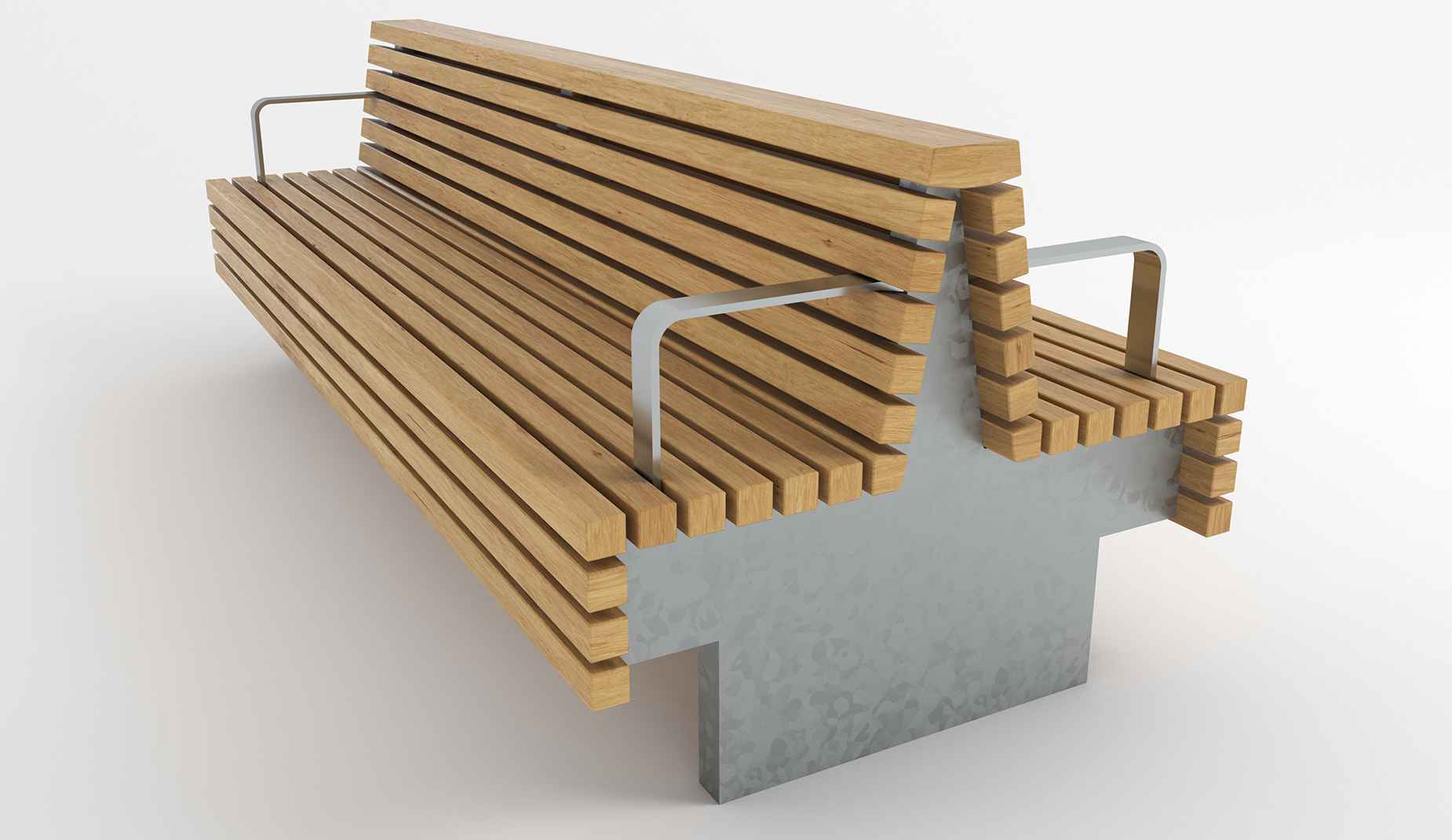 TORD Double Seat in hardwood Factory Furniture