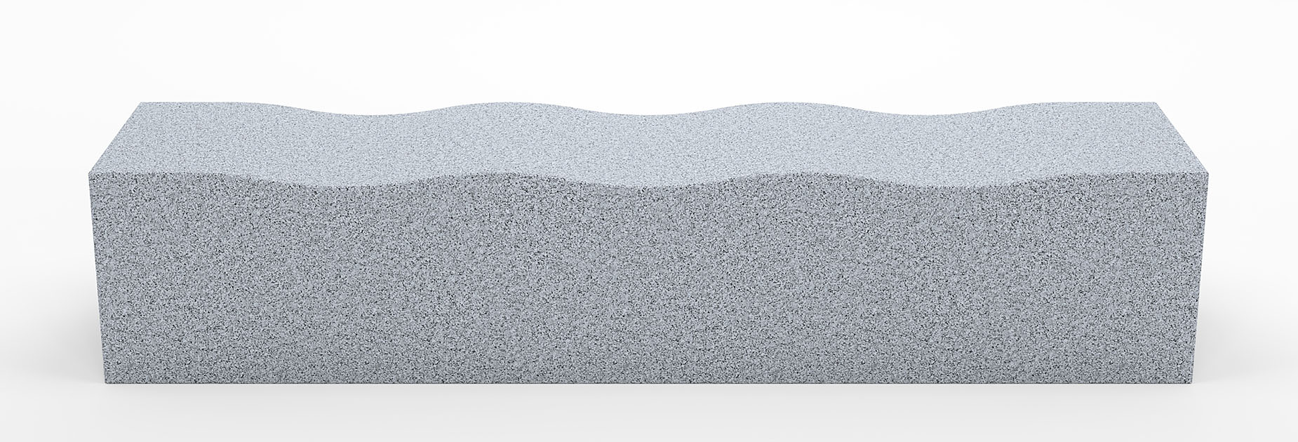 Serpentine granite bench in granite Factory Furniture