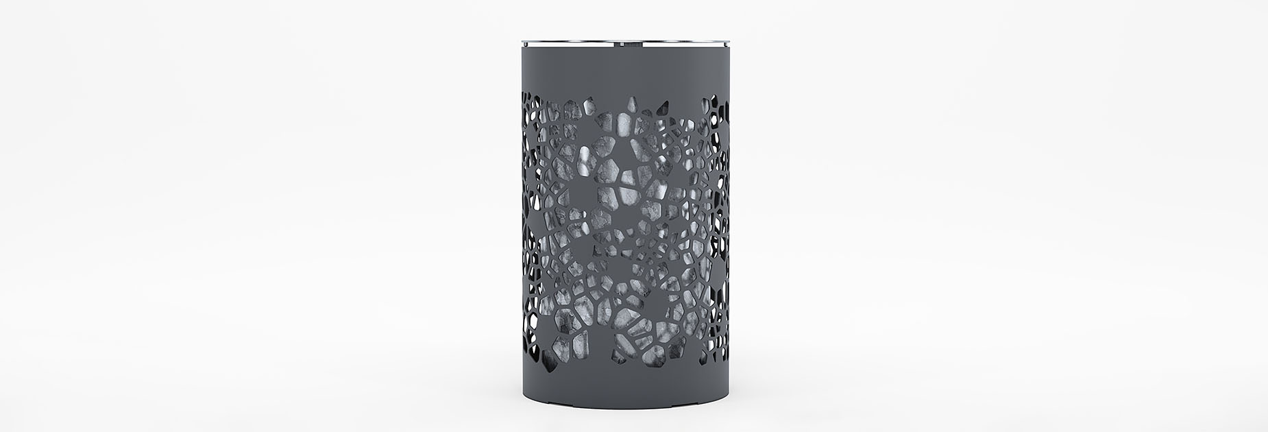 OSSO litter bin in steel Factory Furniture