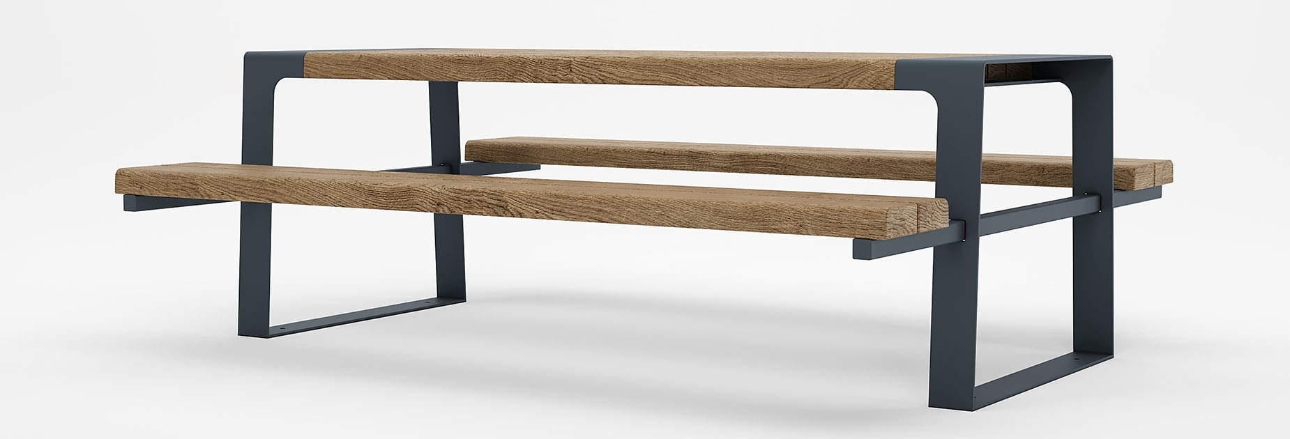 MURTON Picnic Table in hardwood Factory Furniture