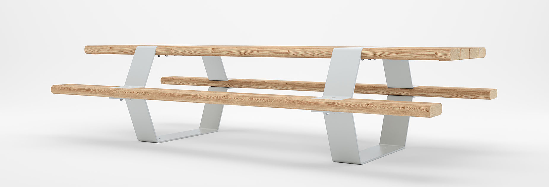 NORTH Picnic Table in hardwood Factory Furniture