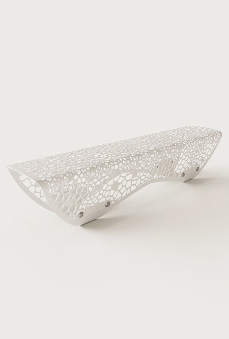 OSSO² bench in metal Factory Furniture
