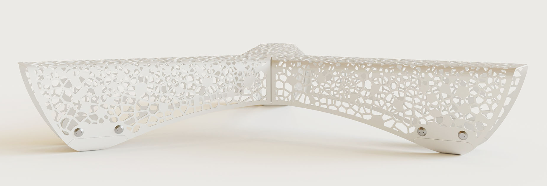 OSSO³ bench in metal Factory Furniture