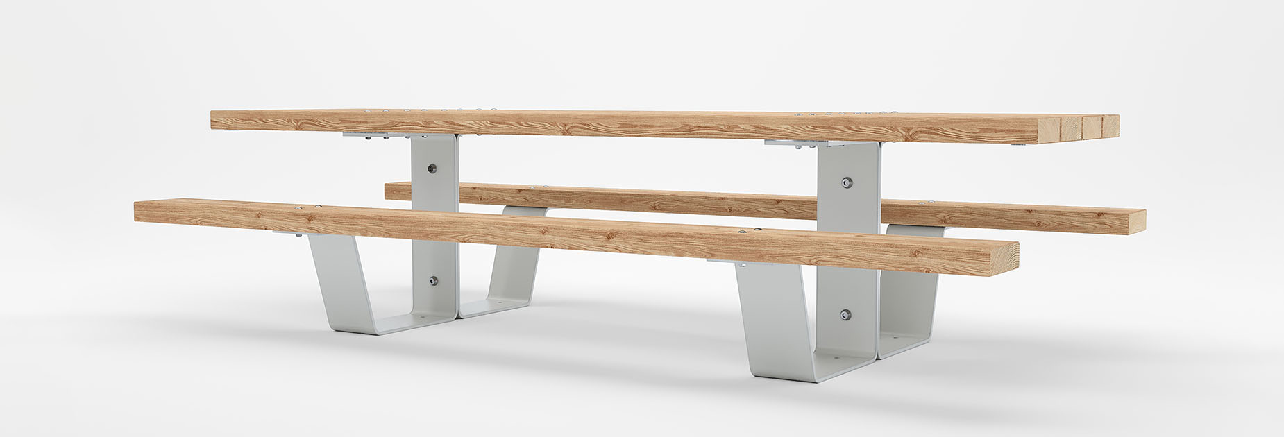 PIK Picnic Table in hardwood Factory Furniture