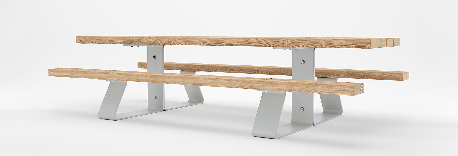 PIK Picnic Table (Free-standing) in hardwood Factory Furniture