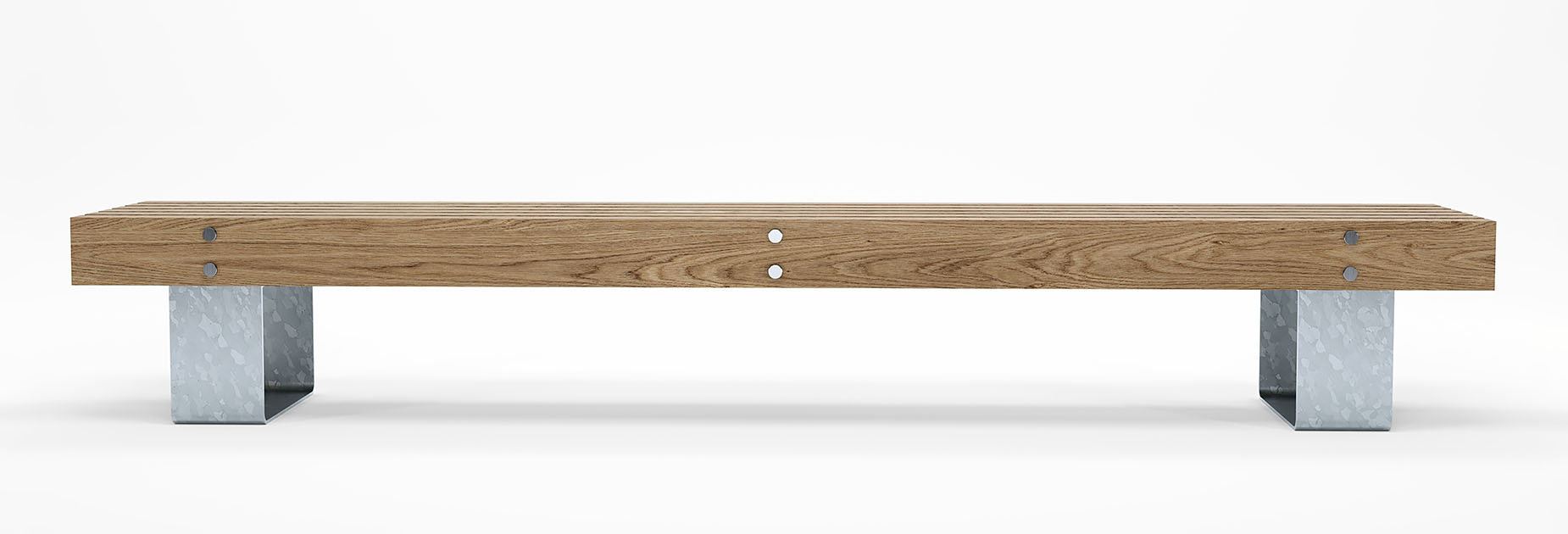 QUAY Bench in hardwood Factory Furniture