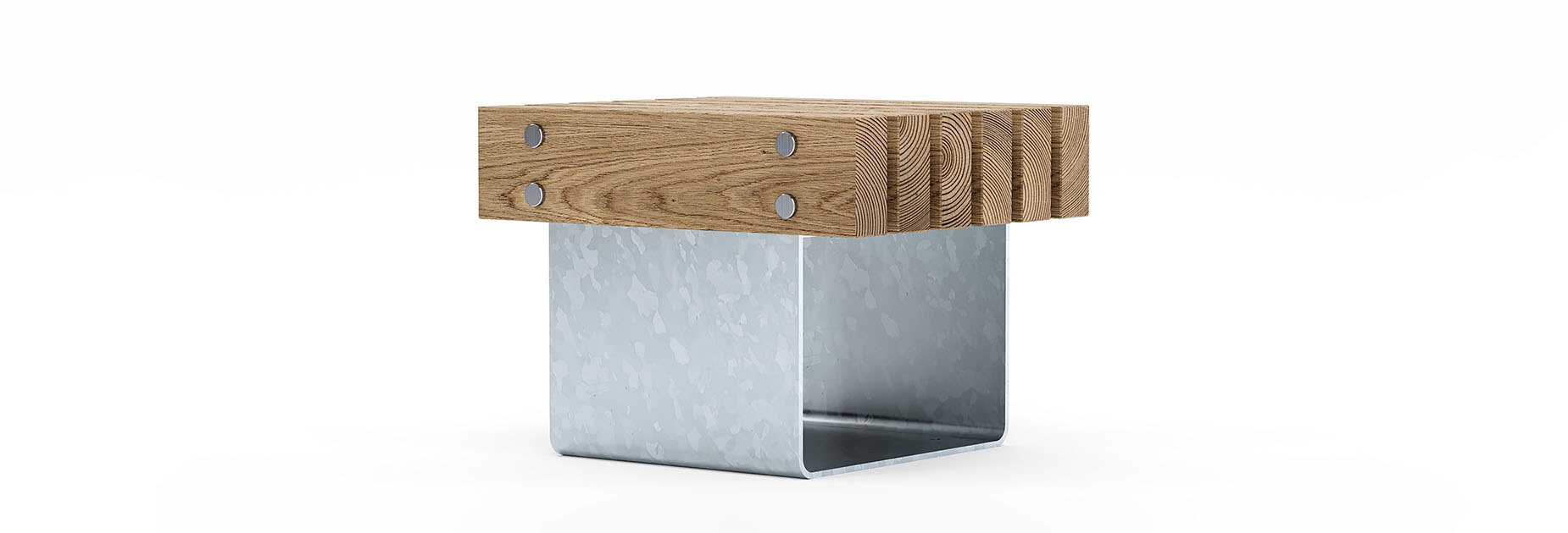 QUAY Stool in hardwood Factory Furniture