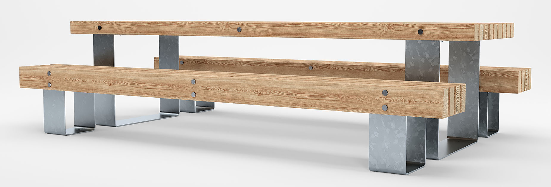 QUAY picnic table in hardwood Factory Furniture
