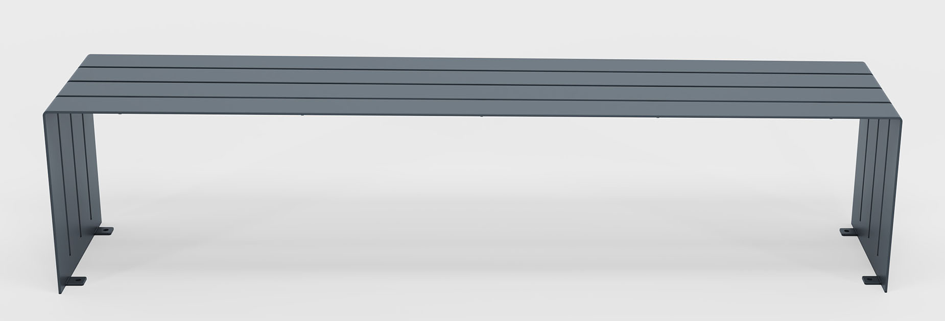 Bloc bench in steel Factory Furniture