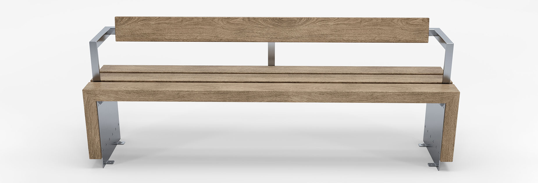 Bloc seat in hardwood Factory Furniture
