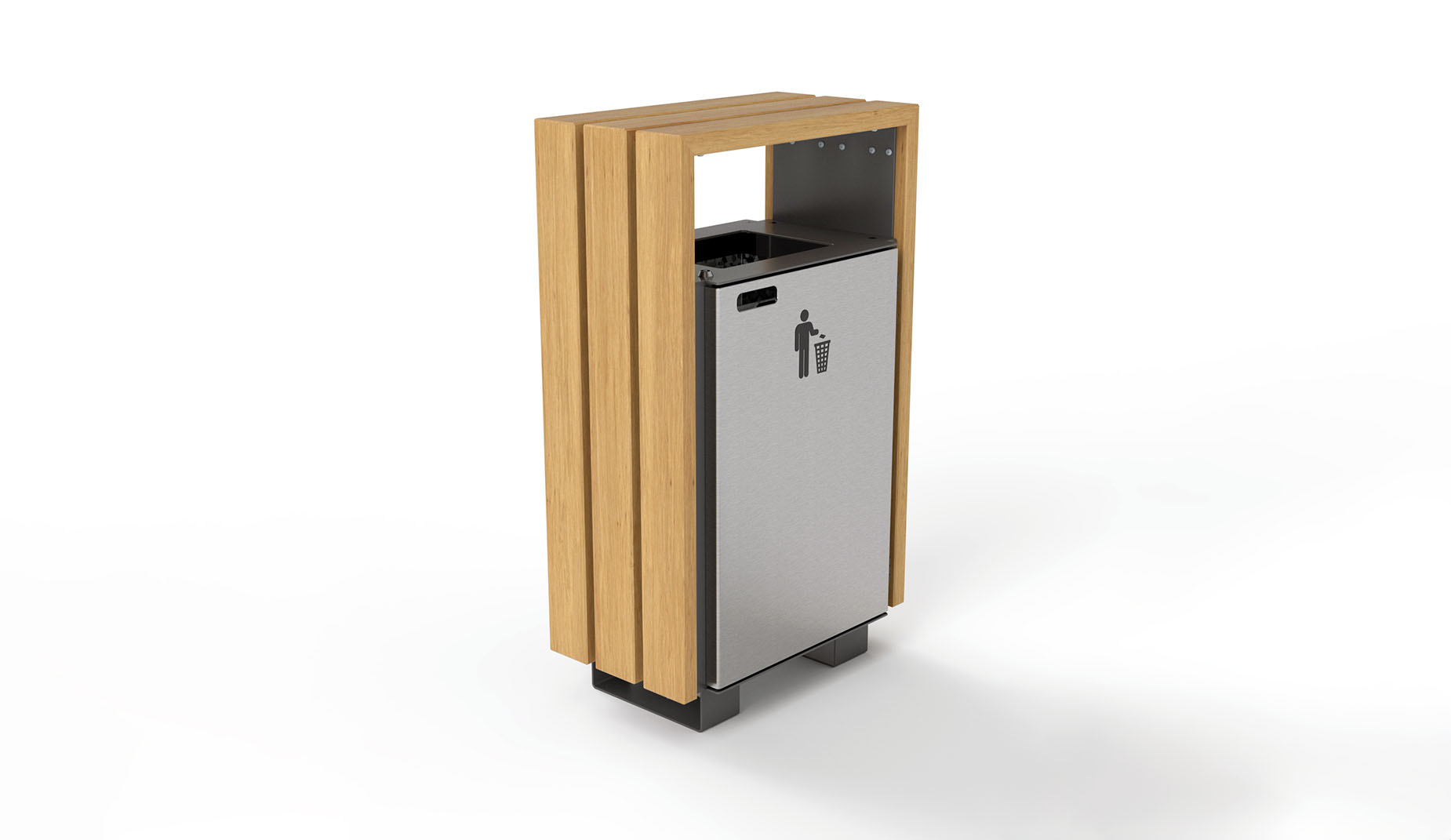 Bloc bin in hardwood Factory Furniture