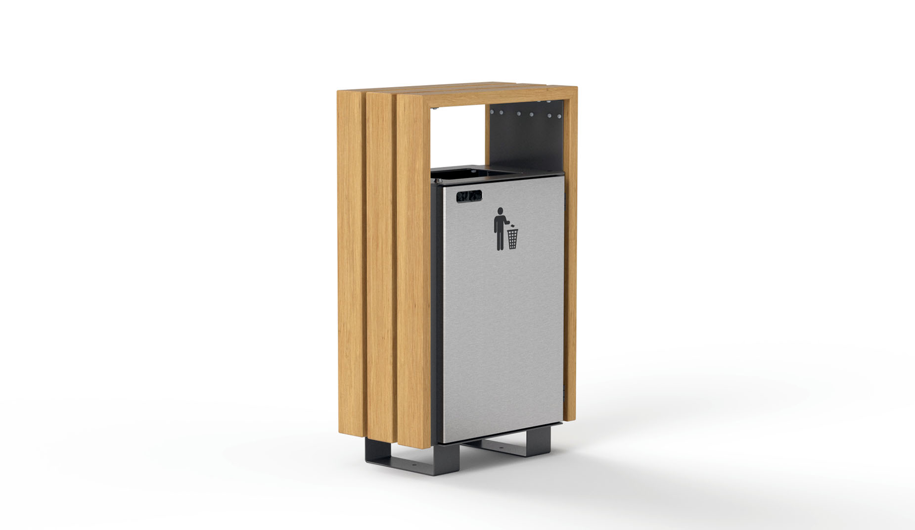 Bloc bin in hardwood Factory Furniture