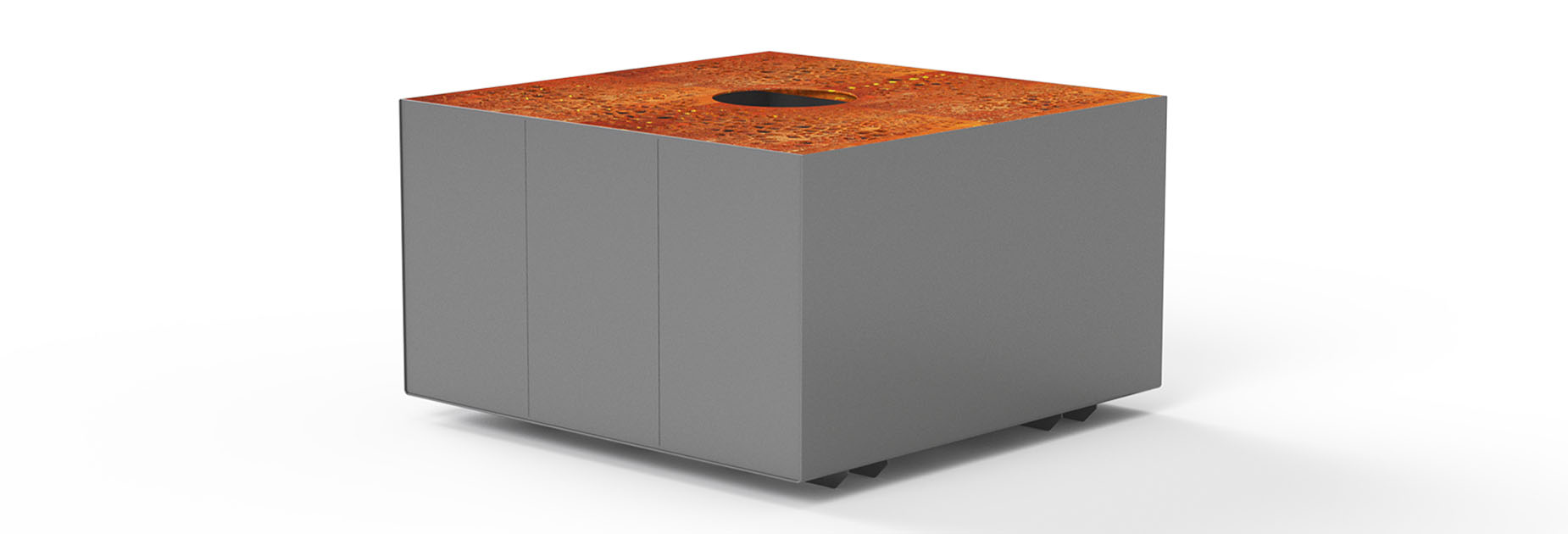 OSSO Planters in steel Factory Furniture