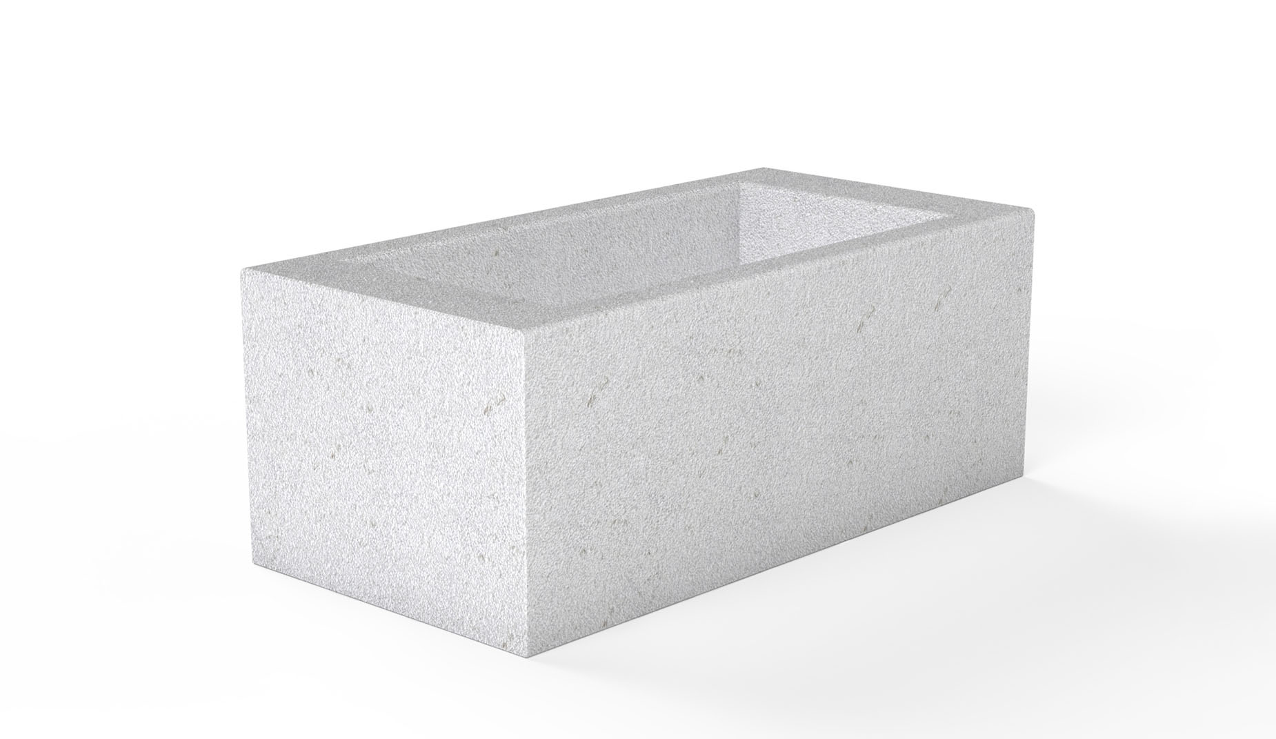 Rakt planter in concrete Factory Furniture