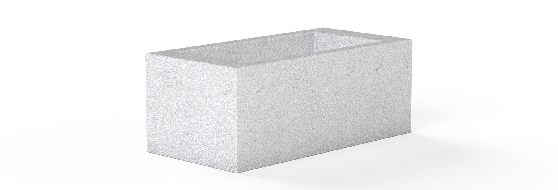 Rakt planter in concrete Factory Furniture