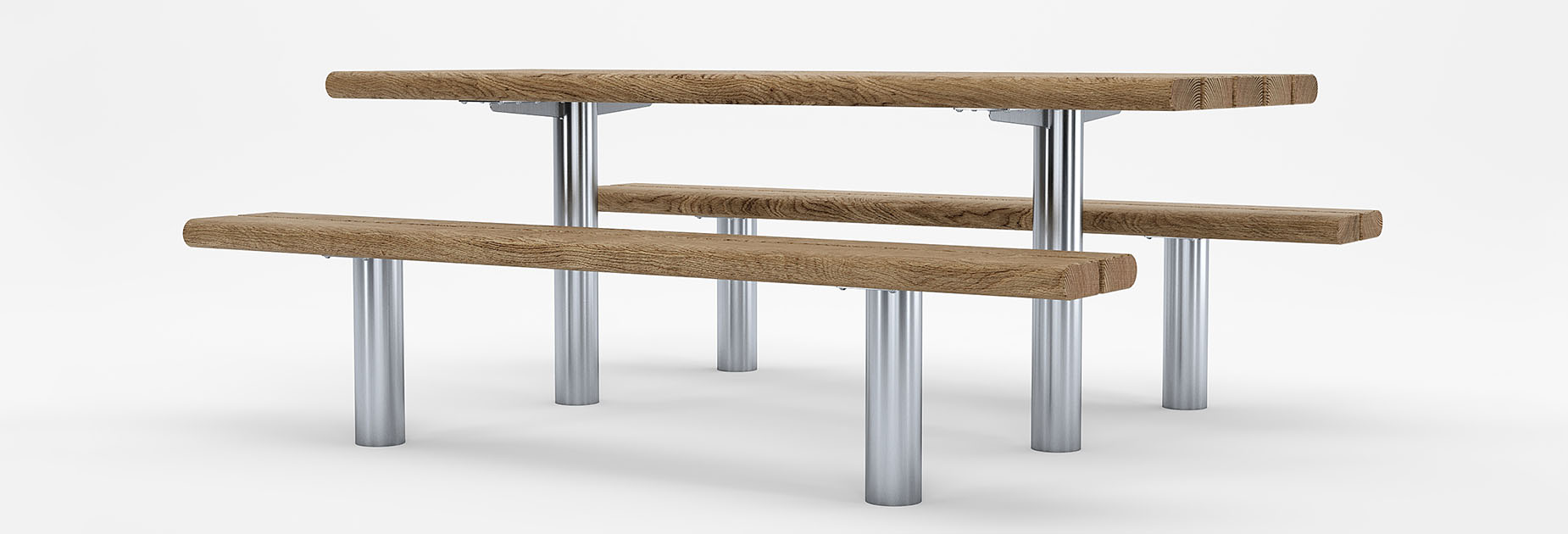 Scroll Picnic Set in hardwood Factory Furniture