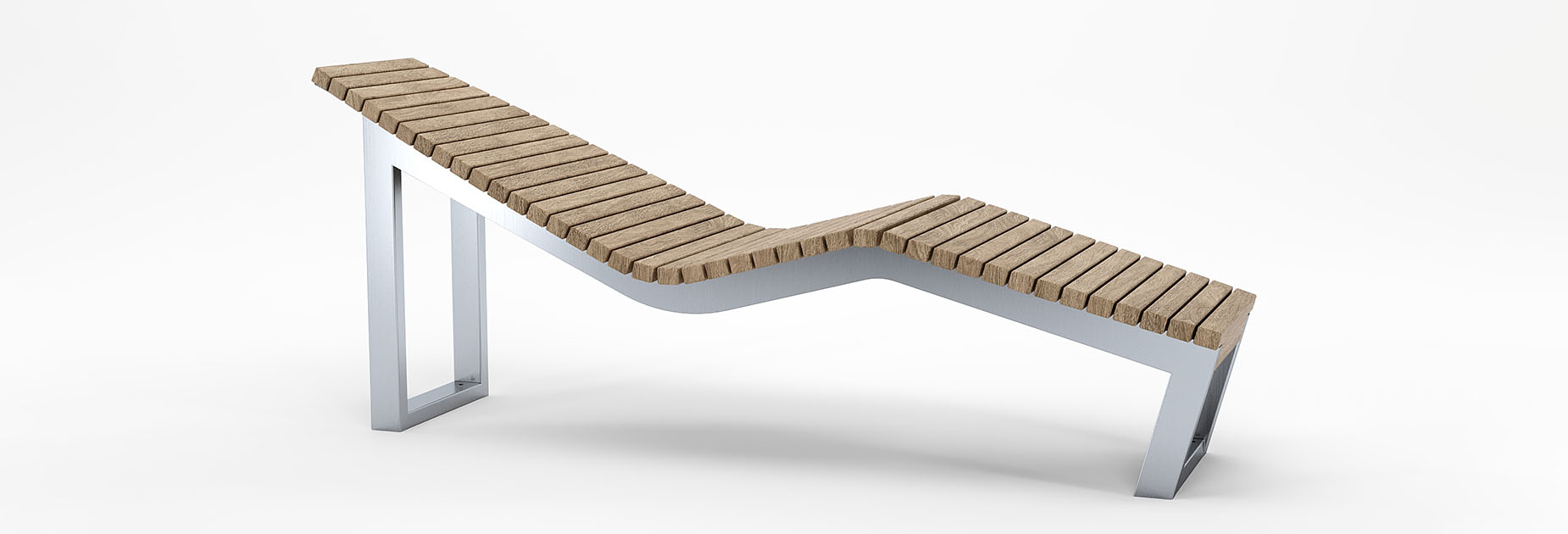 Skop Lounger in hardwood Factory Furniture