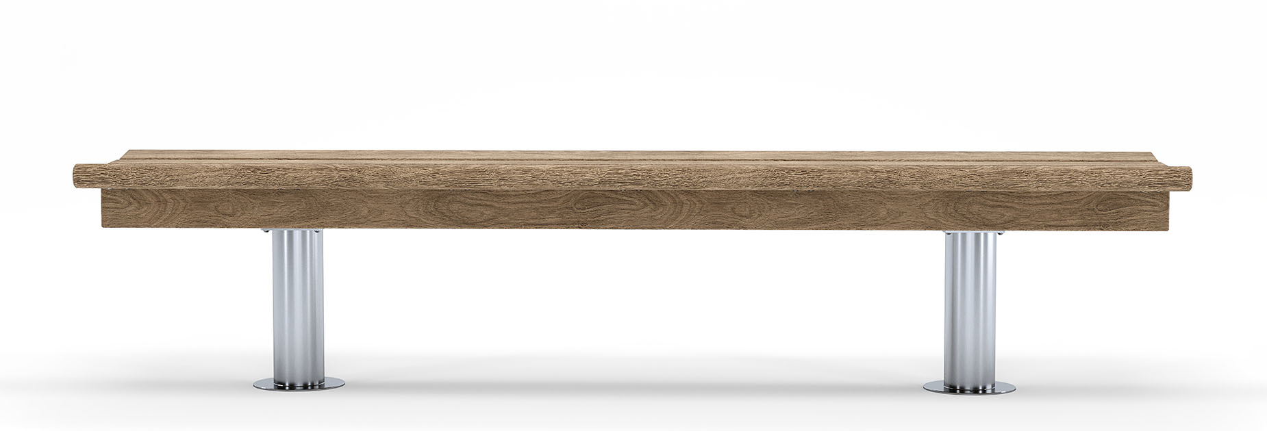 Scroll Bench in hardwood Factory Furniture