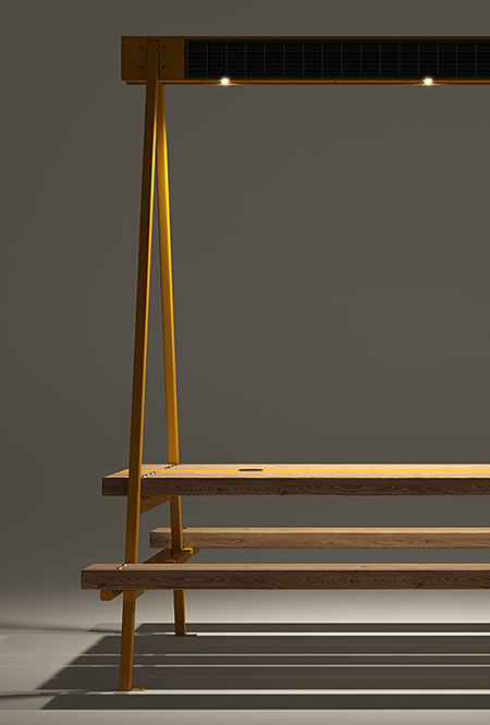 Meet table in hardwood Factory Furniture