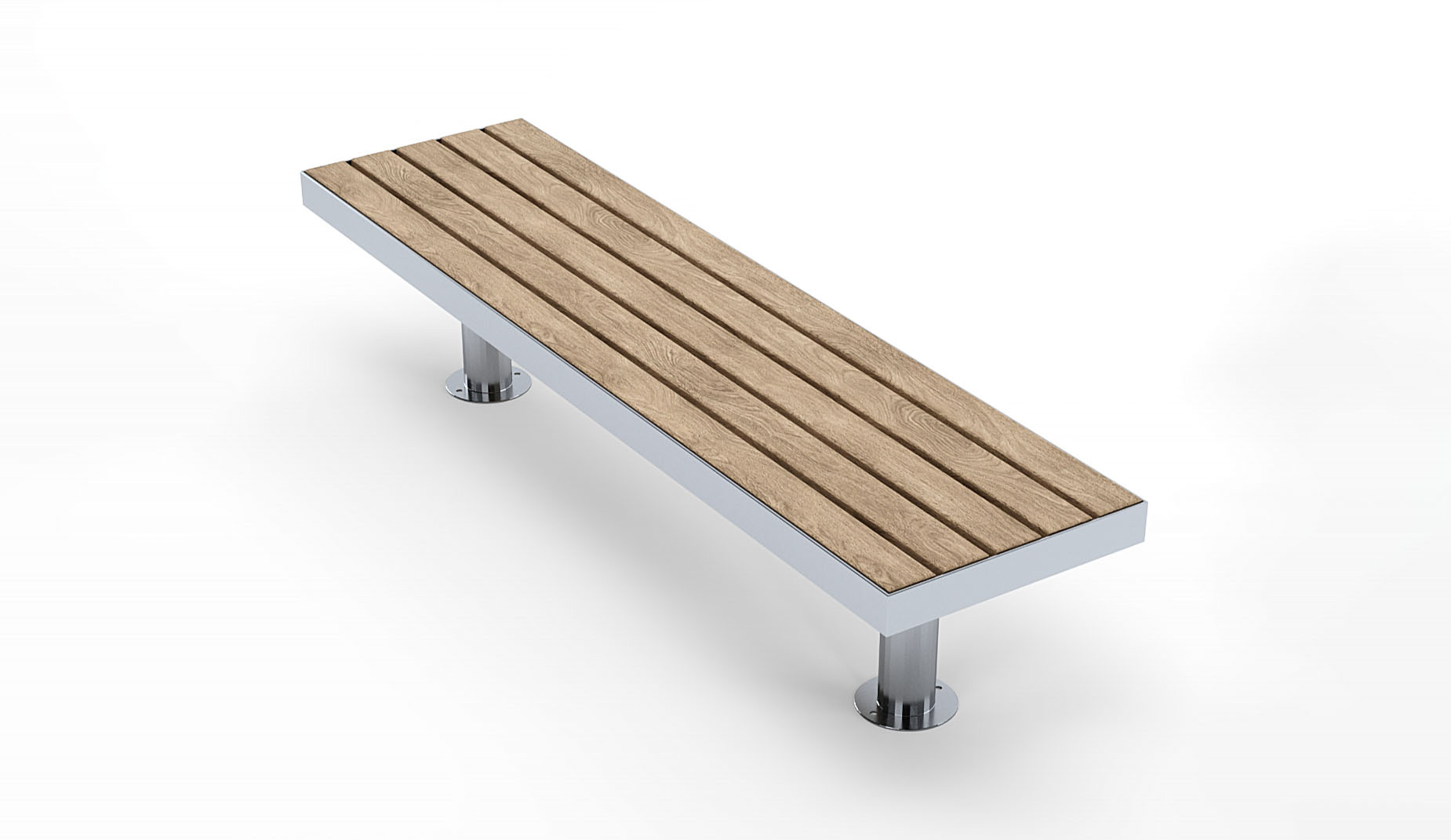 TREE Straight Bench in hardwood Factory Furniture