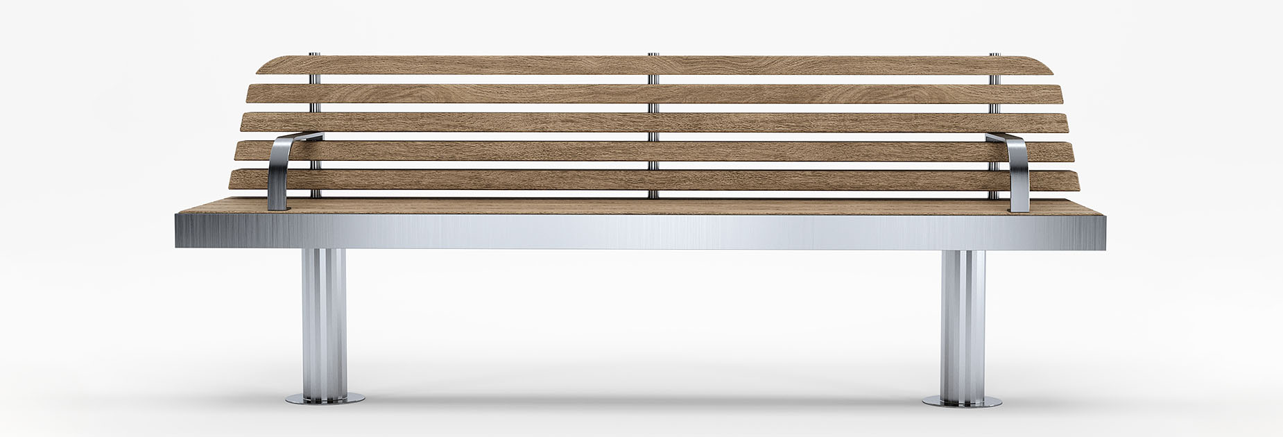 TREE Straight Seat in hardwood Factory Furniture