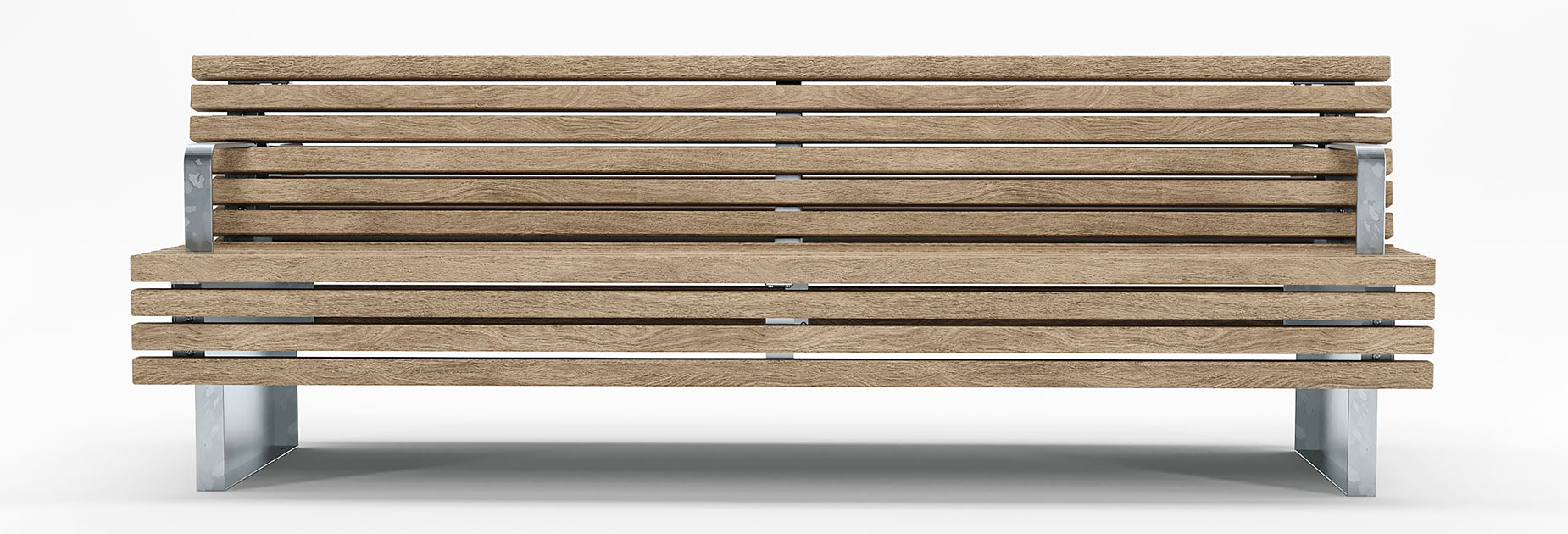 Tord Double Seat in hardwood Factory Furniture