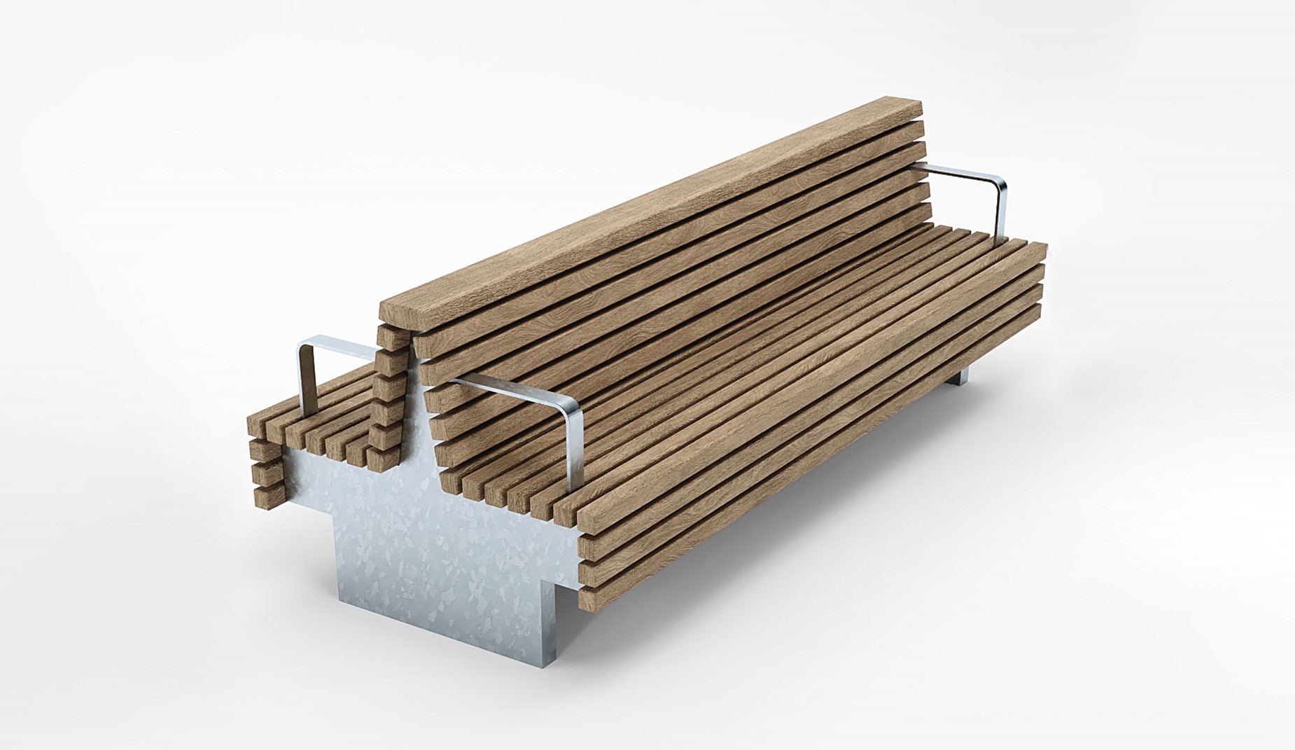 TORD Double Seat in hardwood Factory Furniture