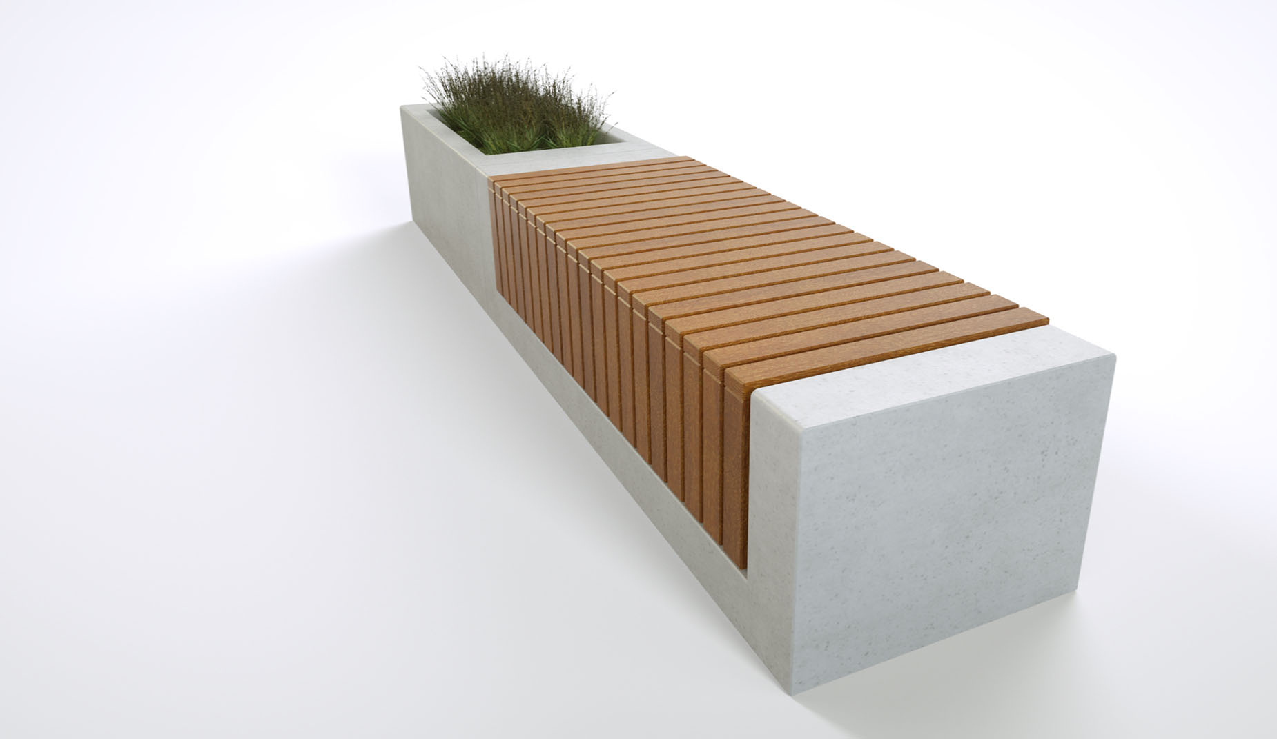 Rakt planter in concrete Factory Furniture