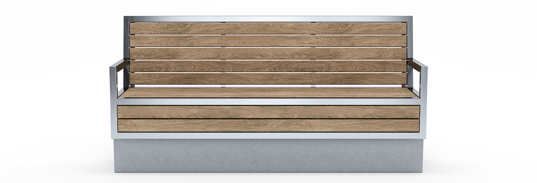 Util Wall Seat in hardwood Factory Furniture