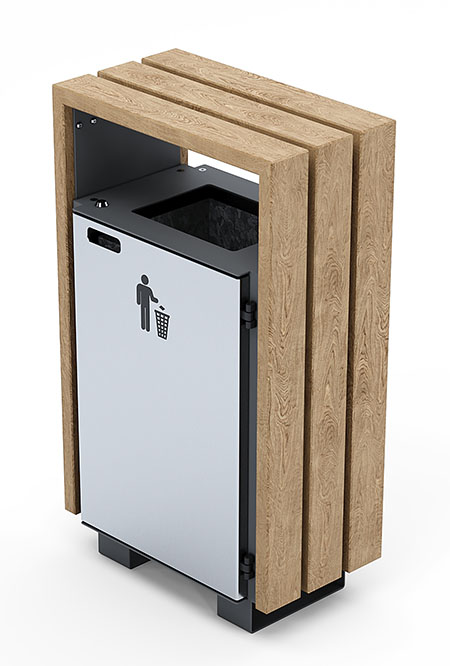 Bloc bin in hardwood Factory Furniture