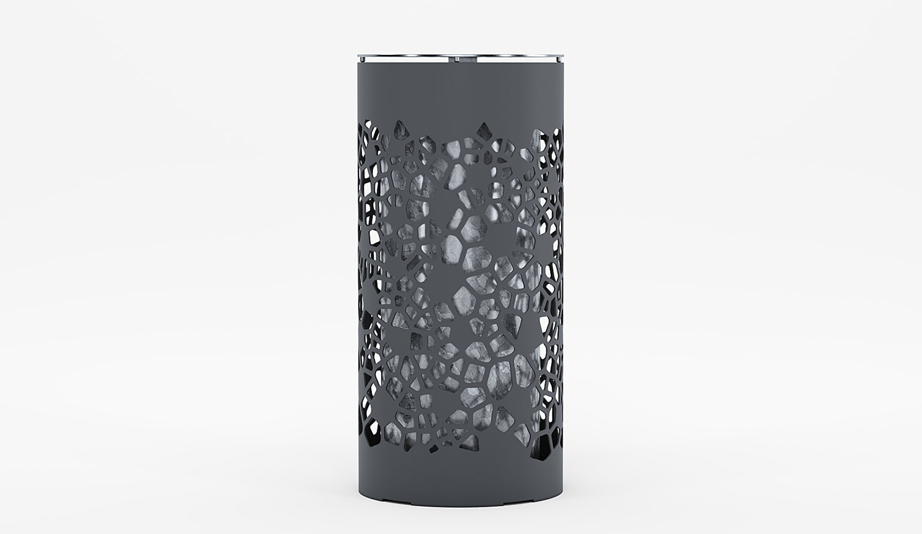 OSSO litter bin in steel Factory Furniture